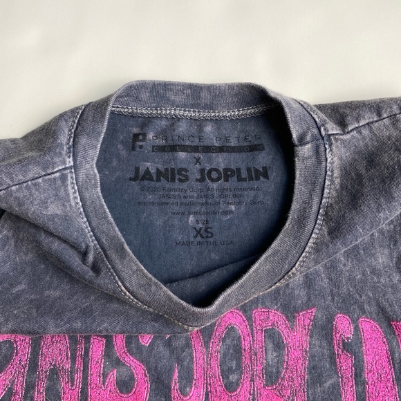 Janice Joplin cropped sleeveless tee sz XS Prince Peter Collection - Picture 3 of 4